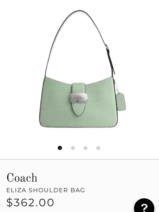 Coach Handbags - Coach Eliza Shoulder Bag in Mint